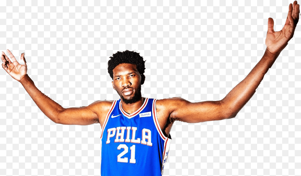 Joel Embiid Download Recovered Afro, Face, Head, Person, Arm Png Image