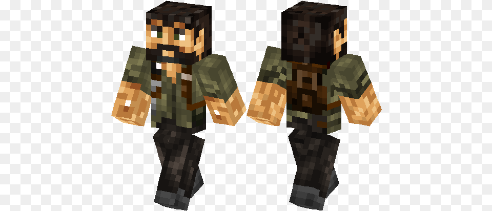 Joel From The Last Of Us Minecraft, Adult, Male, Man, Person Png
