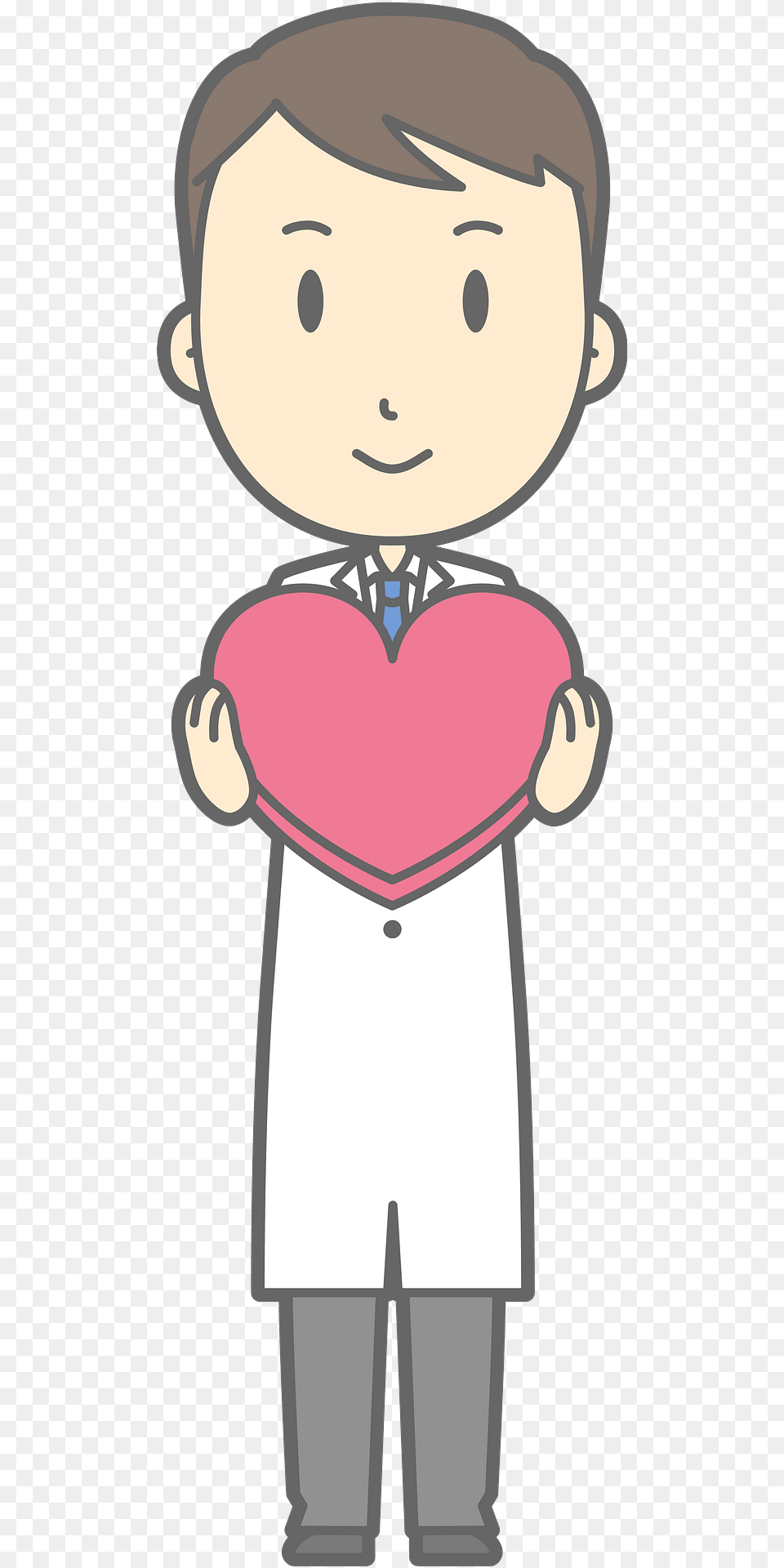 Joel Medical Doctor Is Holding A Red Heart Clipart, Baby, Face, Head, Person Free Transparent Png