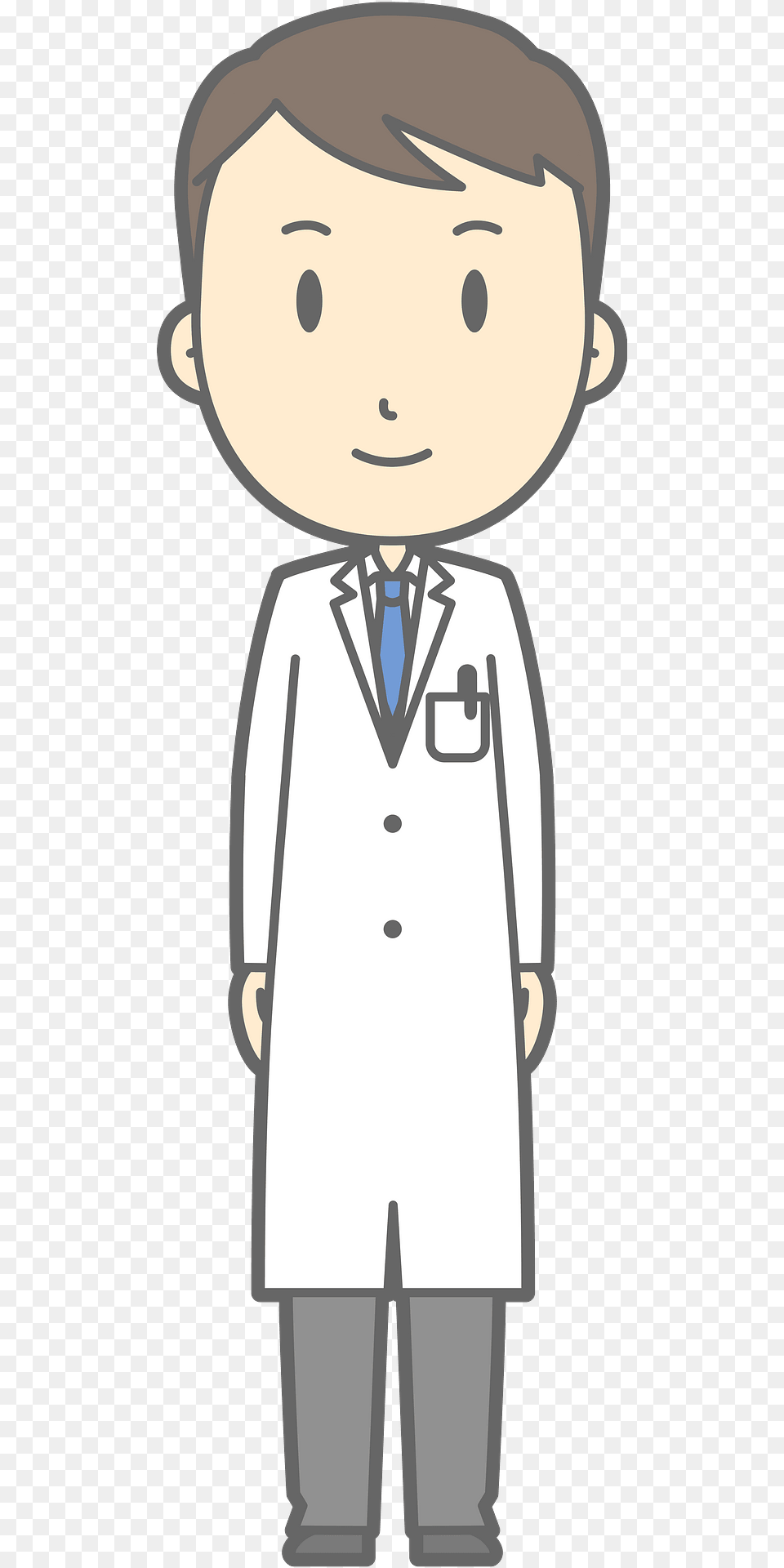 Joel Medical Doctor Man Clipart, Clothing, Coat, Lab Coat, Person Free Png Download