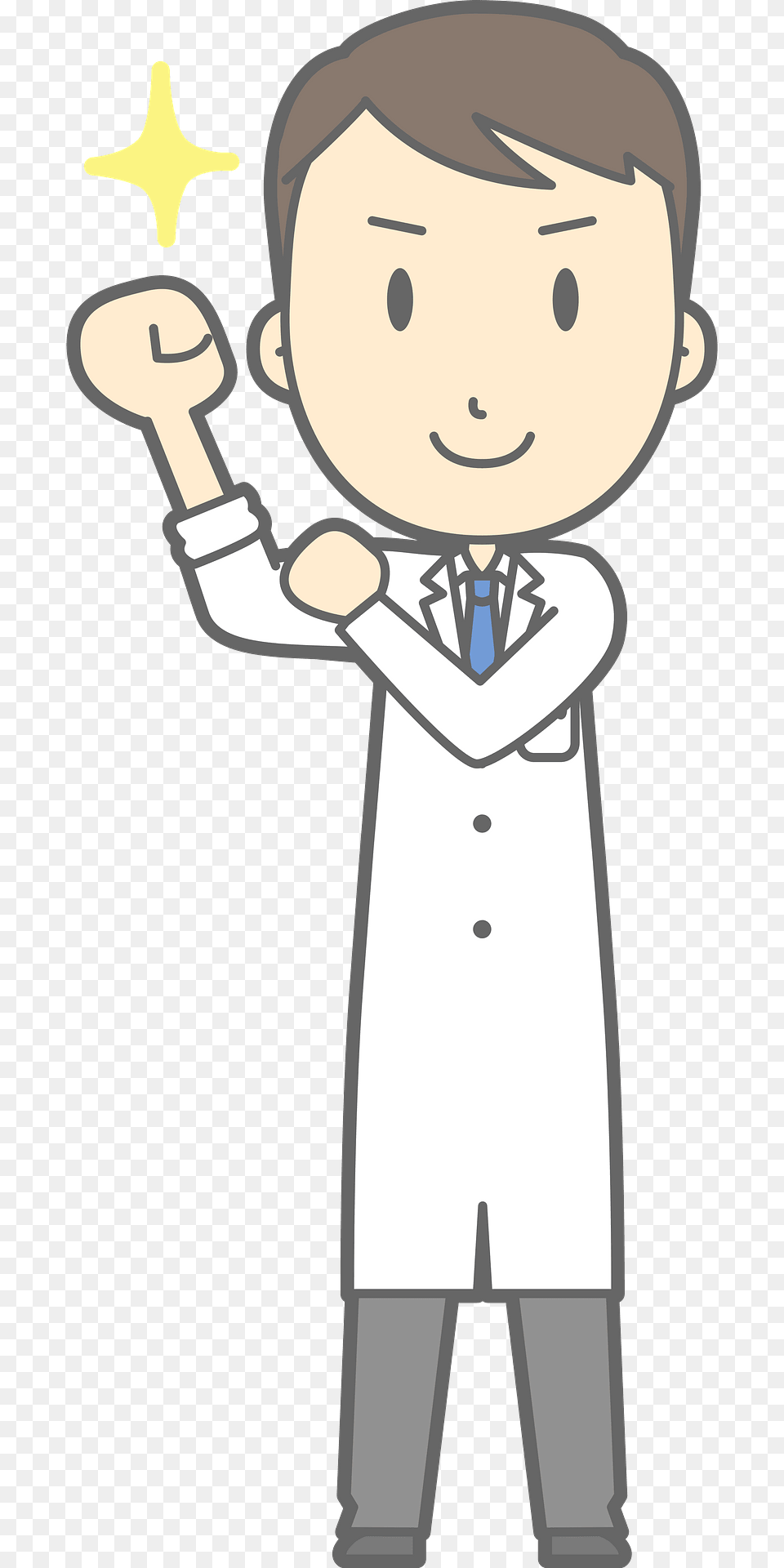 Joel Medical Doctor Man Clipart, Clothing, Coat, Person, Head Free Png