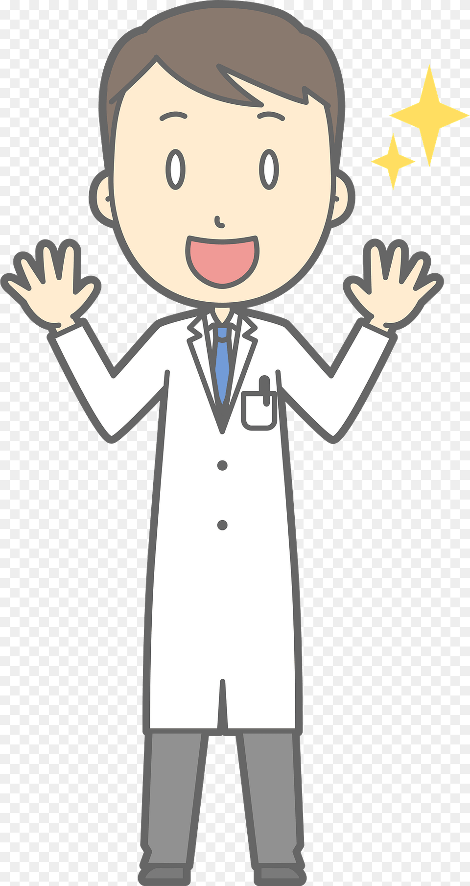 Joel Medical Doctor Man Clipart, Clothing, Coat, Lab Coat, Face Free Transparent Png