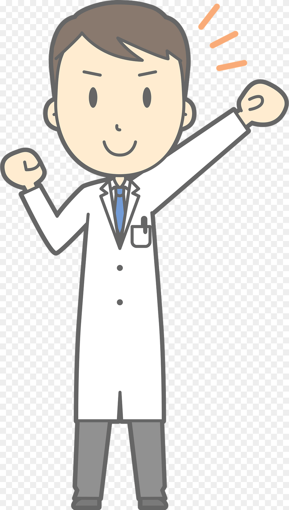 Joel Medical Doctor Man Is Cheering Clipart, Clothing, Coat, Lab Coat, Face Png Image