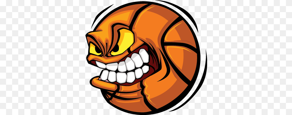 Joemonster Basketball Clipart Glossy Basketball With Face, Body Part, Mouth, Person, Teeth Png
