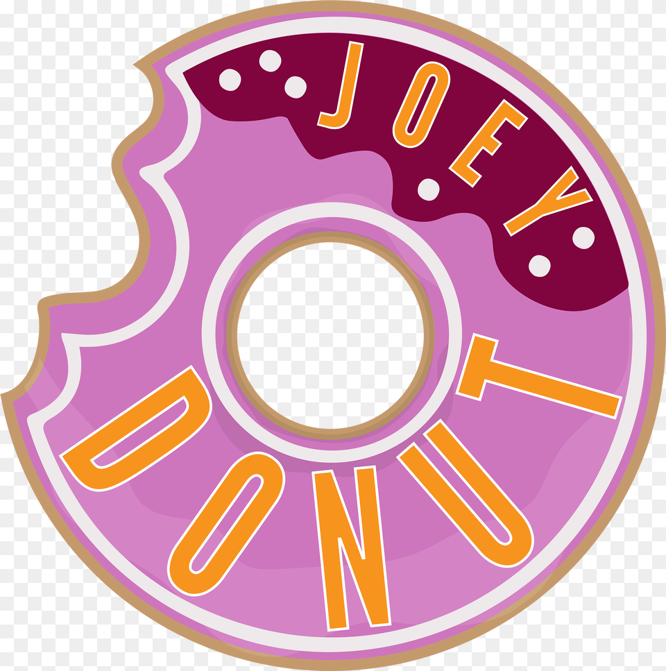 Joey Donut Logo Steemit Doughnut, Food, Sweets, Disk Free Png Download