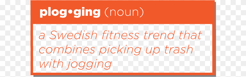 Jogging And Picking Up Trash Tan, Text Free Png Download