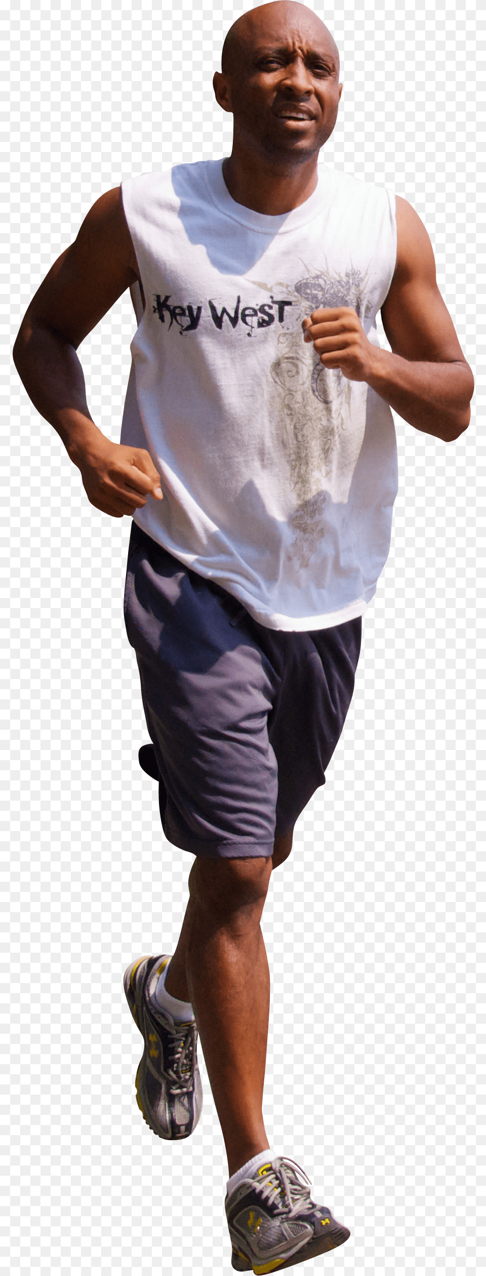 Jogging Free Black Man Jogging, T-shirt, Clothing, Sneaker, Footwear Png Image