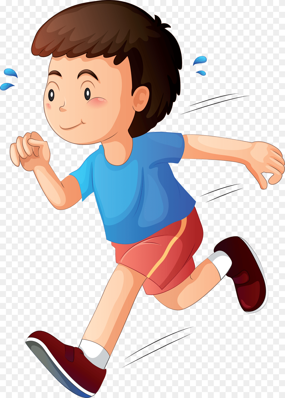 Jogging Kids Run Clipart, Person, Ball, Clothing, Face Free Png