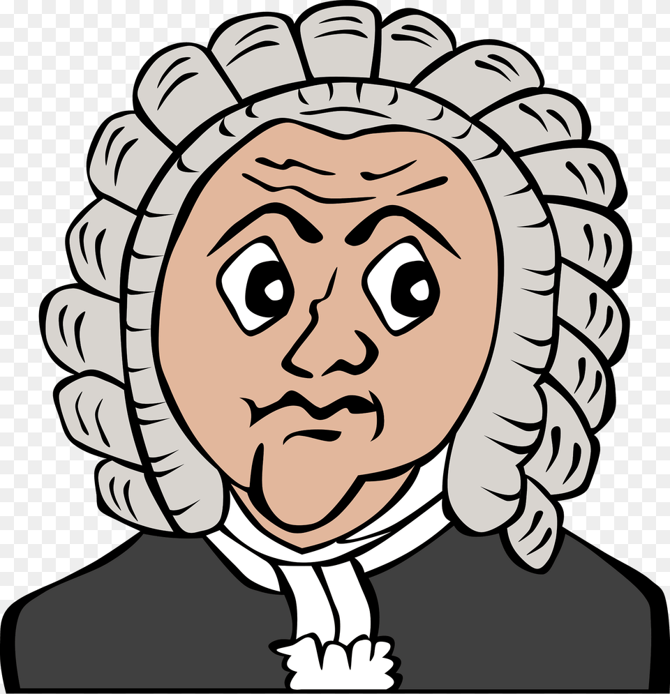 Johann Sebastian Bach Clipart, Baby, Person, Clothing, Hat Free Png Download