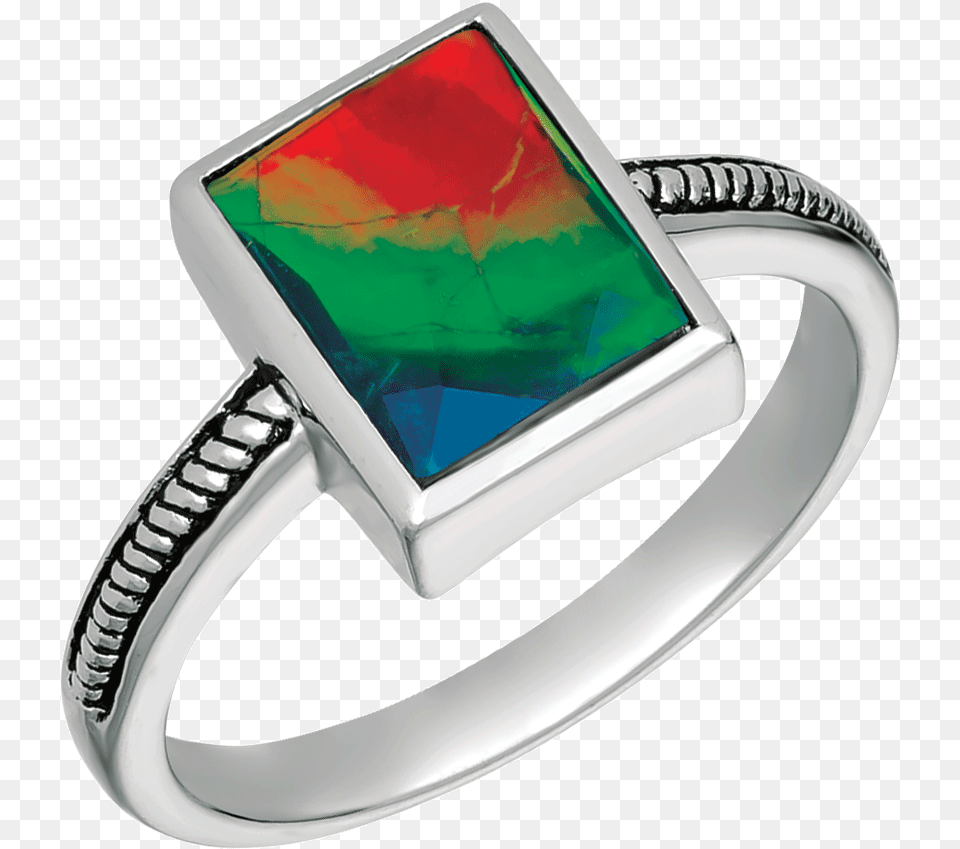 Johanna Sterling Silver Scrollwork Ring By Korite Ammolite Pre Engagement Ring, Accessories, Gemstone, Jewelry, Ornament Free Png