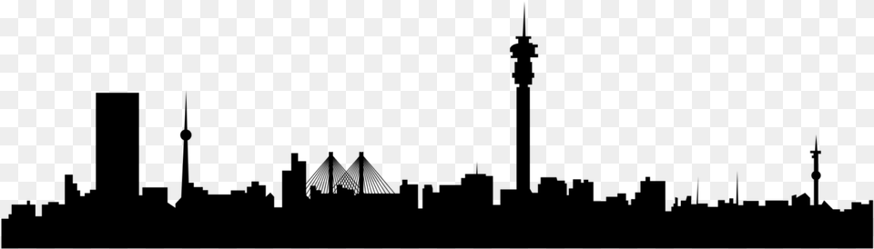 Johannesburg Skyline Johannesburg Skyline Silhouette, Gray Free Transparent Png