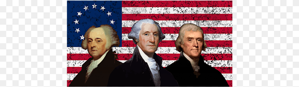 John Adams With American Flag, American Flag, Adult, Man, Male Png Image