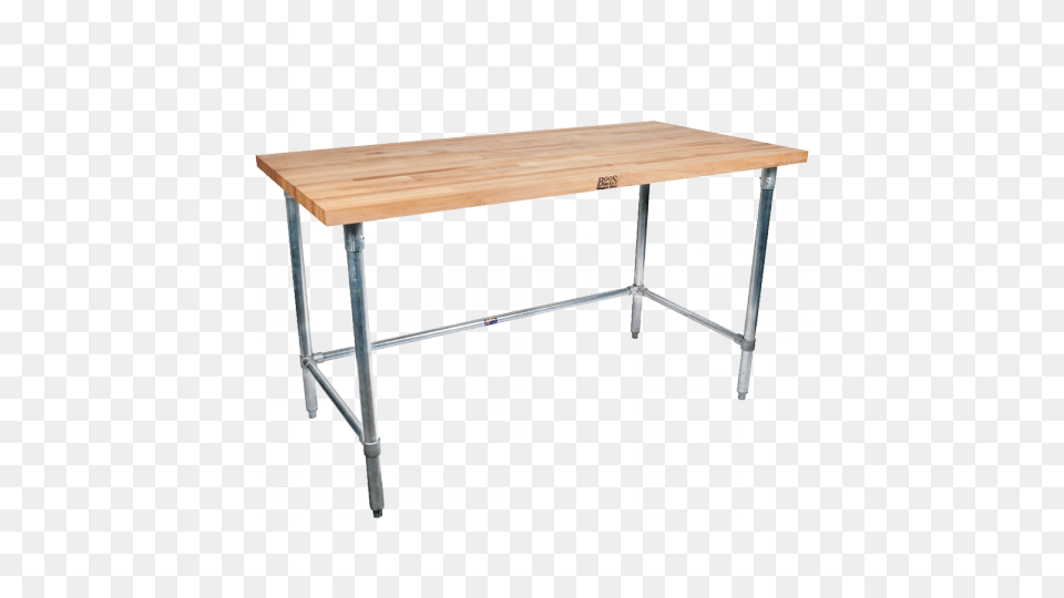 John Boos Snb08 Wooden Work Table Top Stainless Steel John Boos Maple Top Work Table, Desk, Dining Table, Furniture, Coffee Table Free Png Download