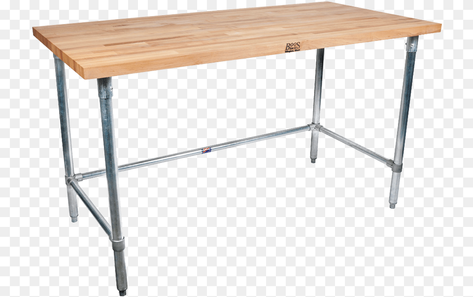 John Boos Snb09 Wooden Work Table Top Stainless Steel 1 Inch Thick Desk, Dining Table, Furniture, Coffee Table Free Transparent Png