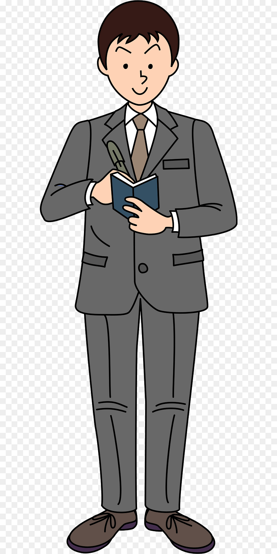 John Businessman Is Writing A Memo Clipart, Suit, Formal Wear, Clothing, Person Free Png Download
