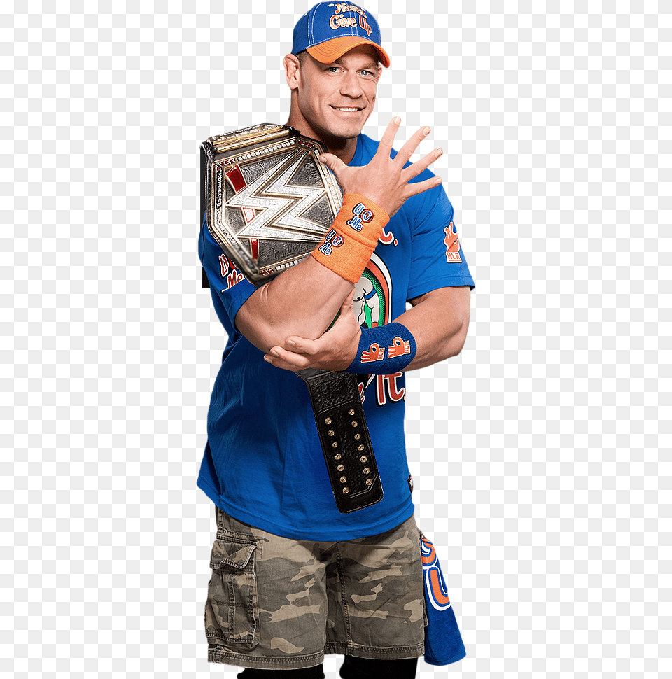John Cena 2017 Wwe Champion, Adult, Male, Hand, Person Free Transparent Png