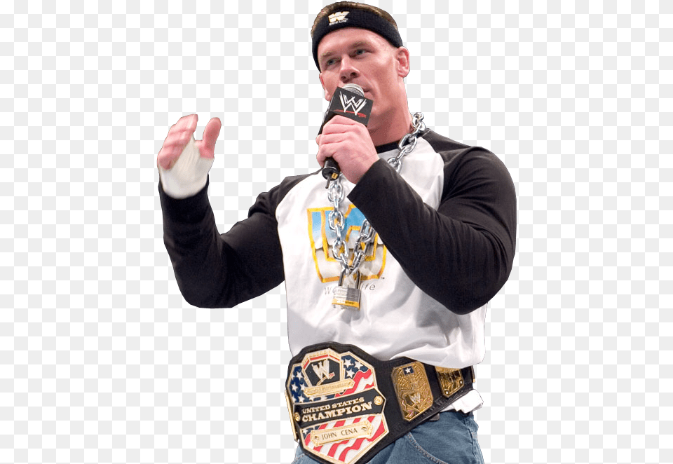 John Cena Best Attire, Person, Microphone, Hand, Finger Free Png Download