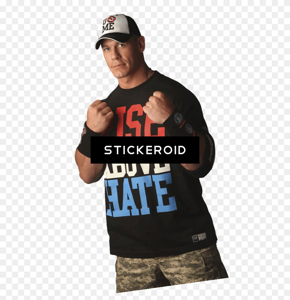 John Cena Clipart Cap John Cena Rise Above Hate, Baseball Cap, T-shirt, Clothing, Hat Png