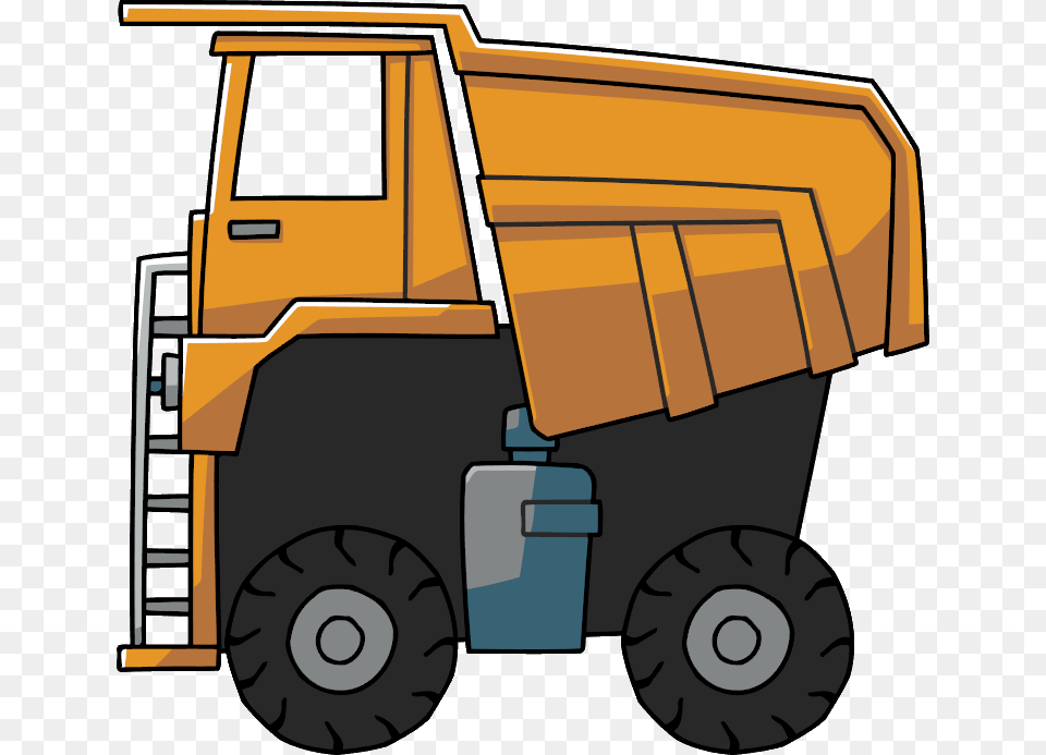 John Cena Clipart Truck Scribblenauts Truck, Bulldozer, Machine, Transportation, Vehicle Free Transparent Png