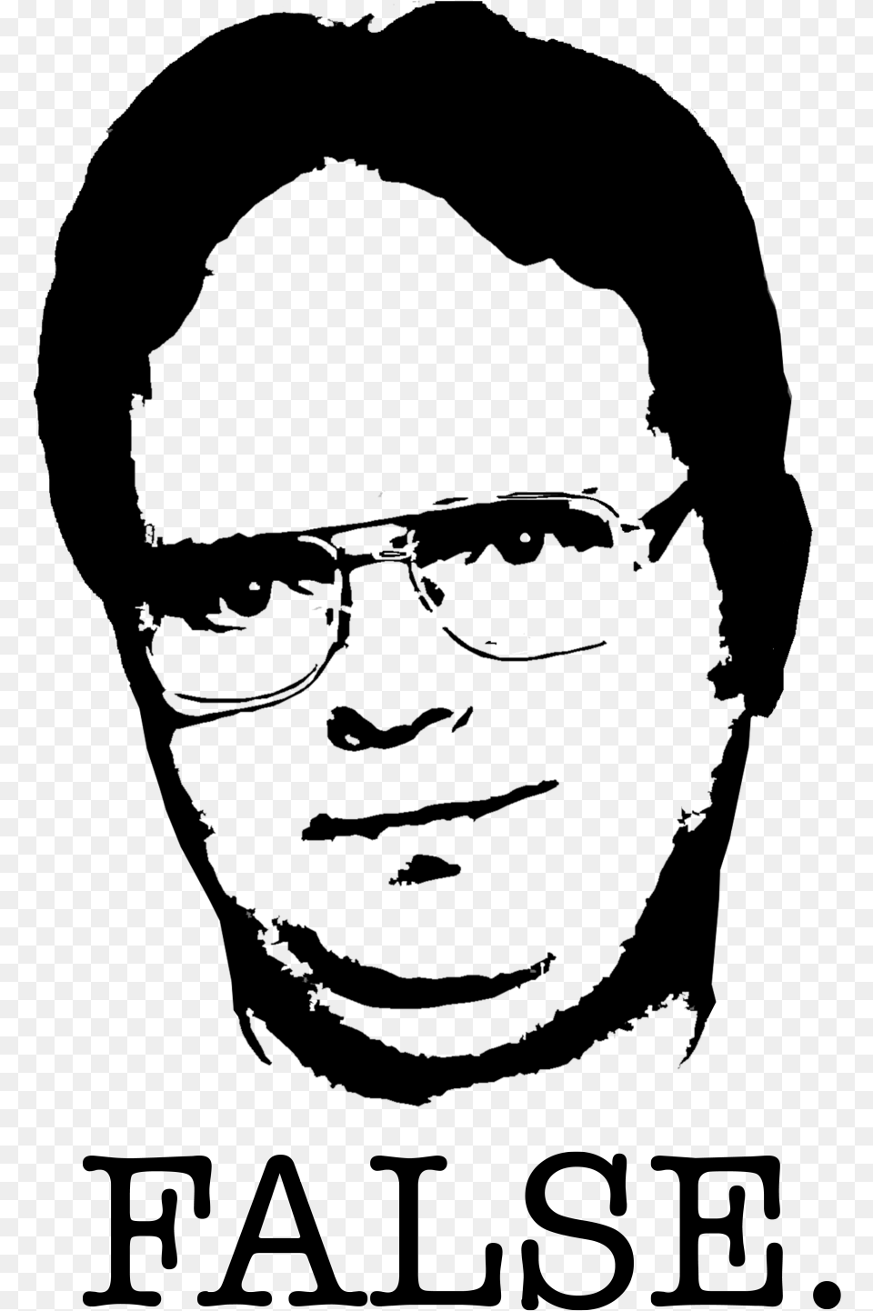 John Cena Face Dwight Schrute Black And White, Accessories, Glasses, Head, Person Free Png Download