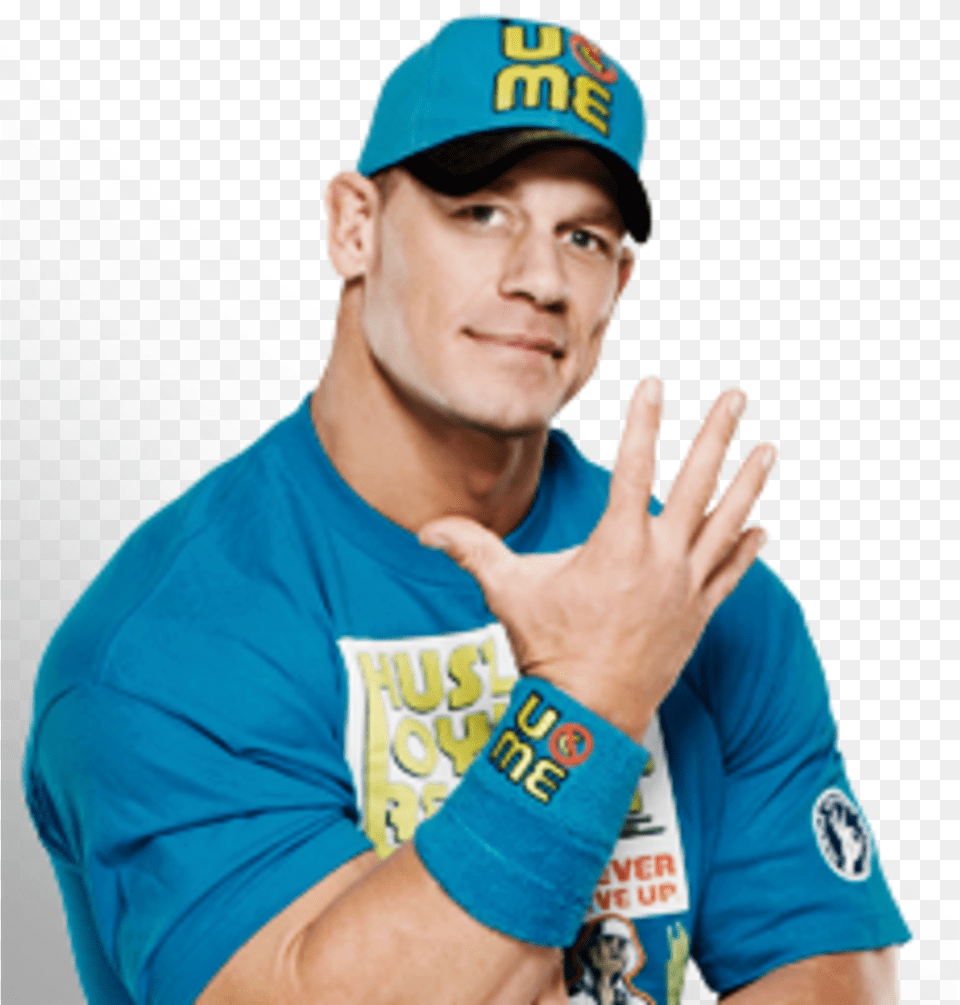 John Cena Face John Cena John Cena You Cant See Me Hand, Baseball Cap, Cap, Clothing, Hat Free Transparent Png