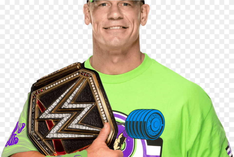 John Cena Images 2018 Impremedianet John Cena With Wwe Championship, Adult, Person, Man, Male Png