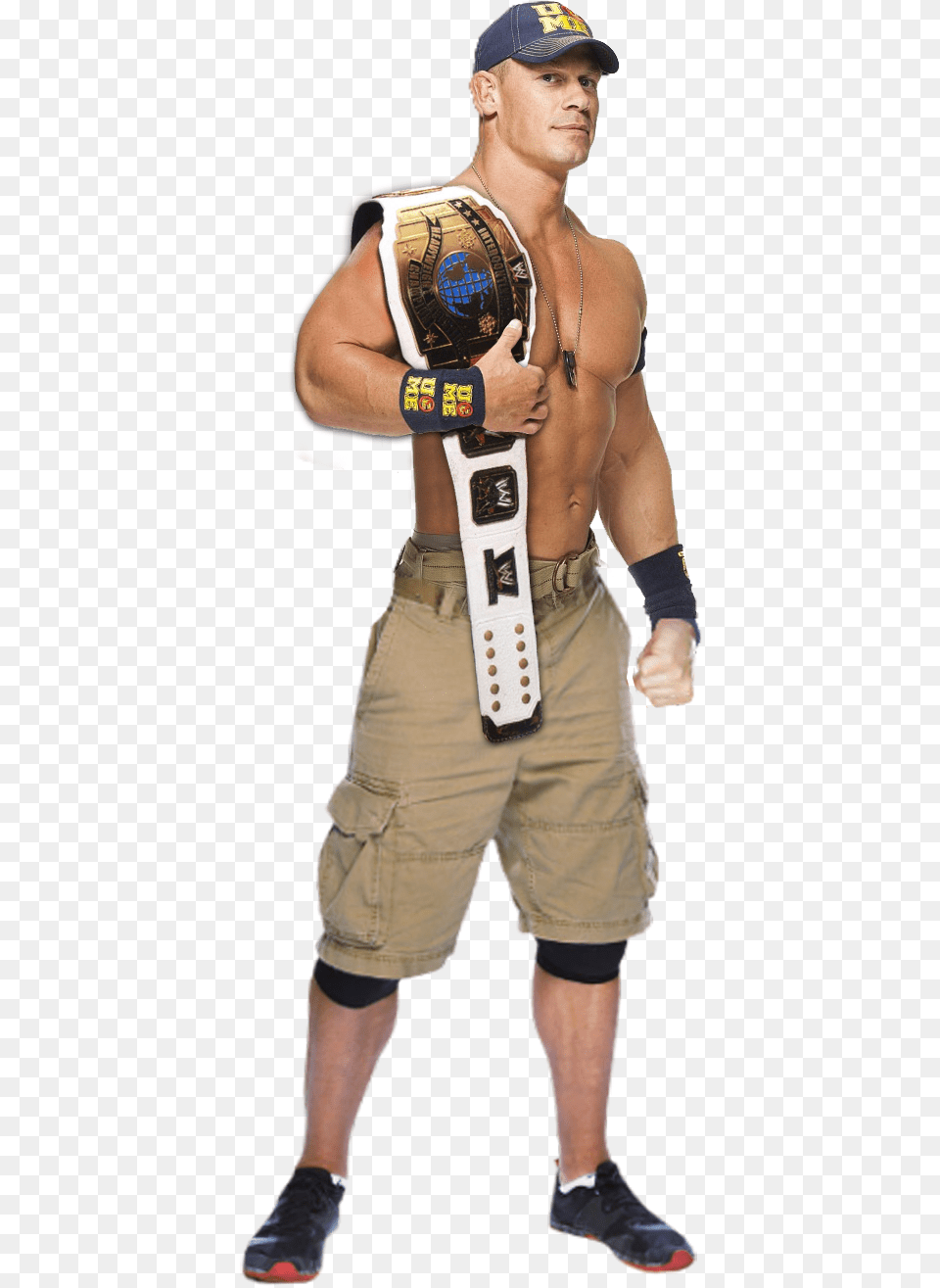 John Cena Intercontinental Champion By Tobiasstriker Wwe World Heavyweight Champion Superstar, Shorts, Hat, Clothing, Cap Free Png