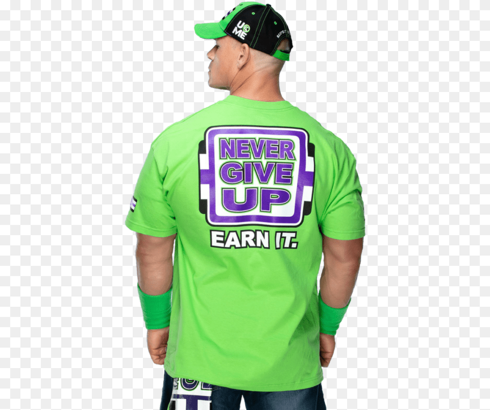 John Cena Never Give Up Logo Posted Logo John Cena Never Give Up, T-shirt, Baseball Cap, Cap, Clothing Free Png Download