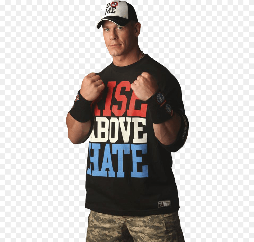 John Cena Standing, T-shirt, Hat, Clothing, Cap Png Image