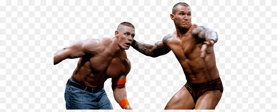 John Cena Vs Randy Orton, Adult, Male, Man, Person Free Png