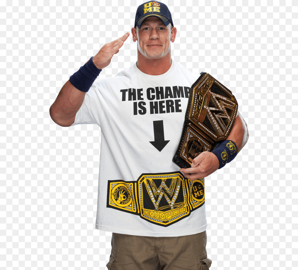 John Cena Wwe Champion, T-shirt, Baseball Cap, Cap, Clothing Png