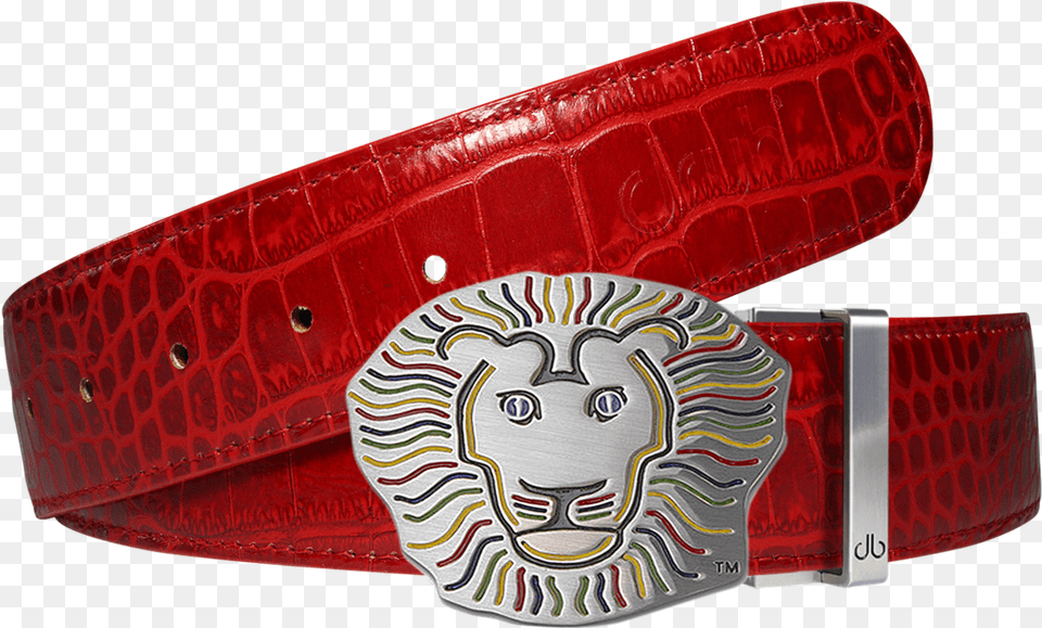 John Daly Crocodile Leather Belt In Red Belt, Accessories, Buckle, Face, Head Free Png