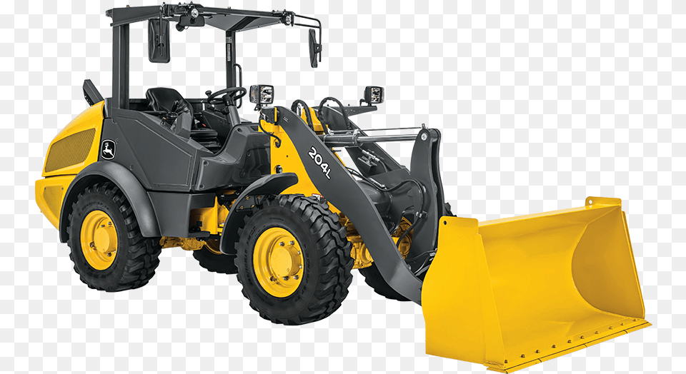 John Deere 204l Wheel Loader, Machine, Bulldozer Free Png Download