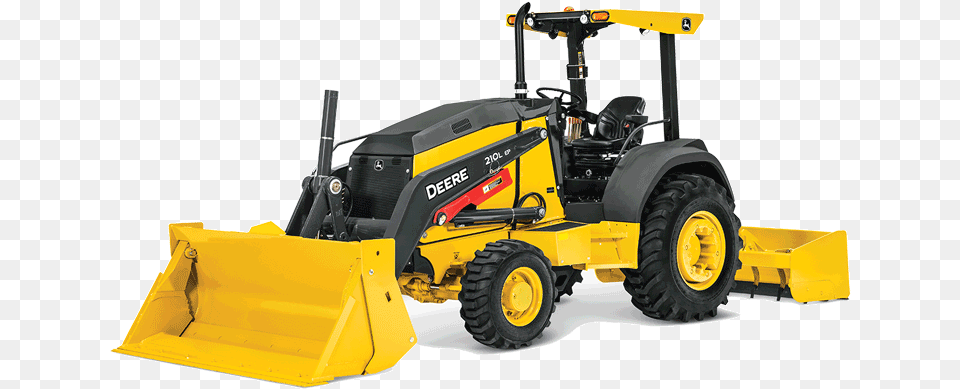 John Deere 210l Ep 210l Ep Tractor Loader, Machine, Bulldozer Free Png