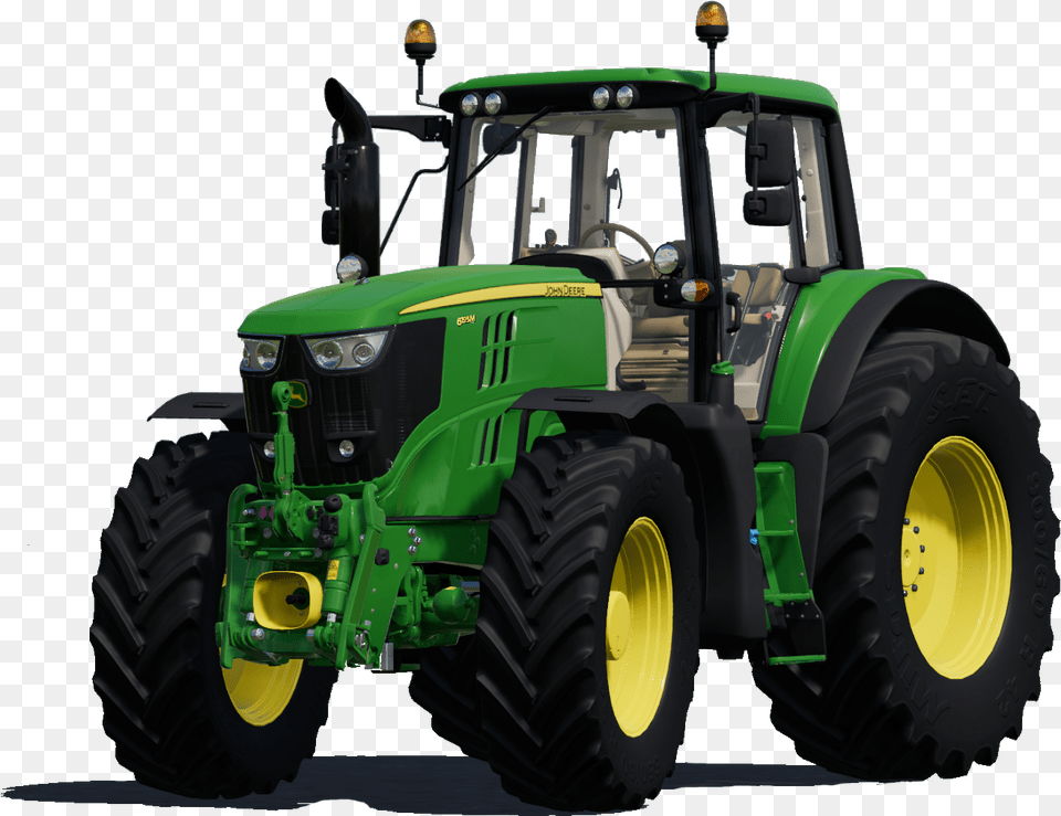 John Deere 6195m, Tractor, Transportation, Vehicle, Bulldozer Png Image