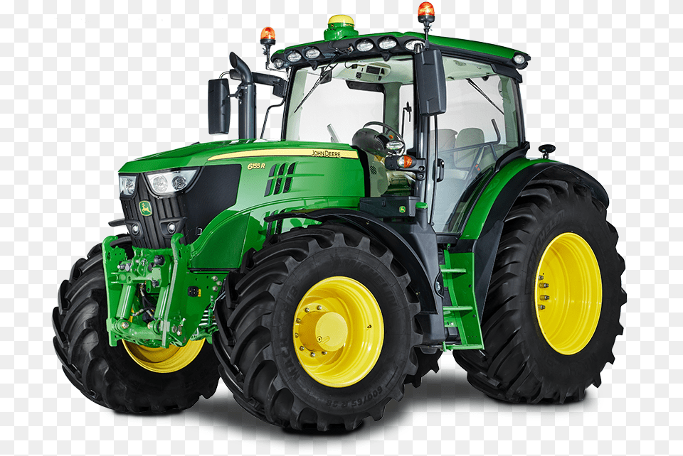 John Deere 6195m Tractor, Machine, Transportation, Vehicle, Wheel Free Png Download