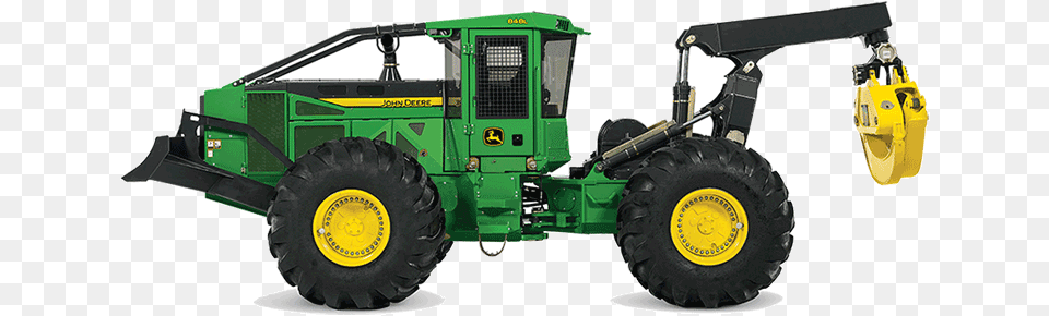John Deere 848l Tractor, Bulldozer, Machine, Transportation, Vehicle Png Image
