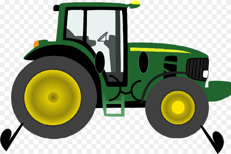 John Deere Clip Art Christmas Tractor Farm Tractor Clipart, Transportation, Vehicle, Machine, Wheel Free Png Download