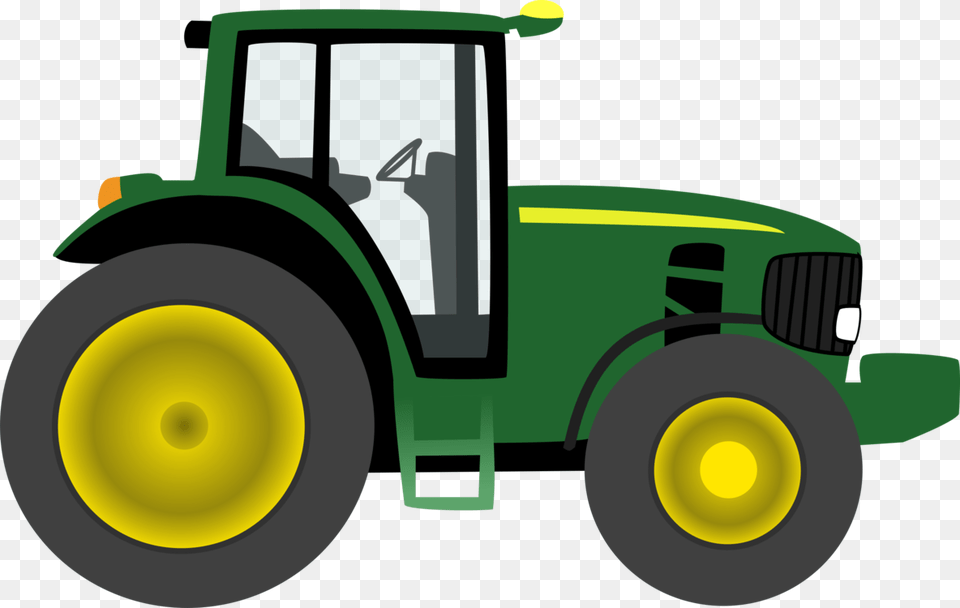 John Deere Green Tractor Agricultural Machinery Agriculture Free, Transportation, Vehicle, Bulldozer, Machine Png Image