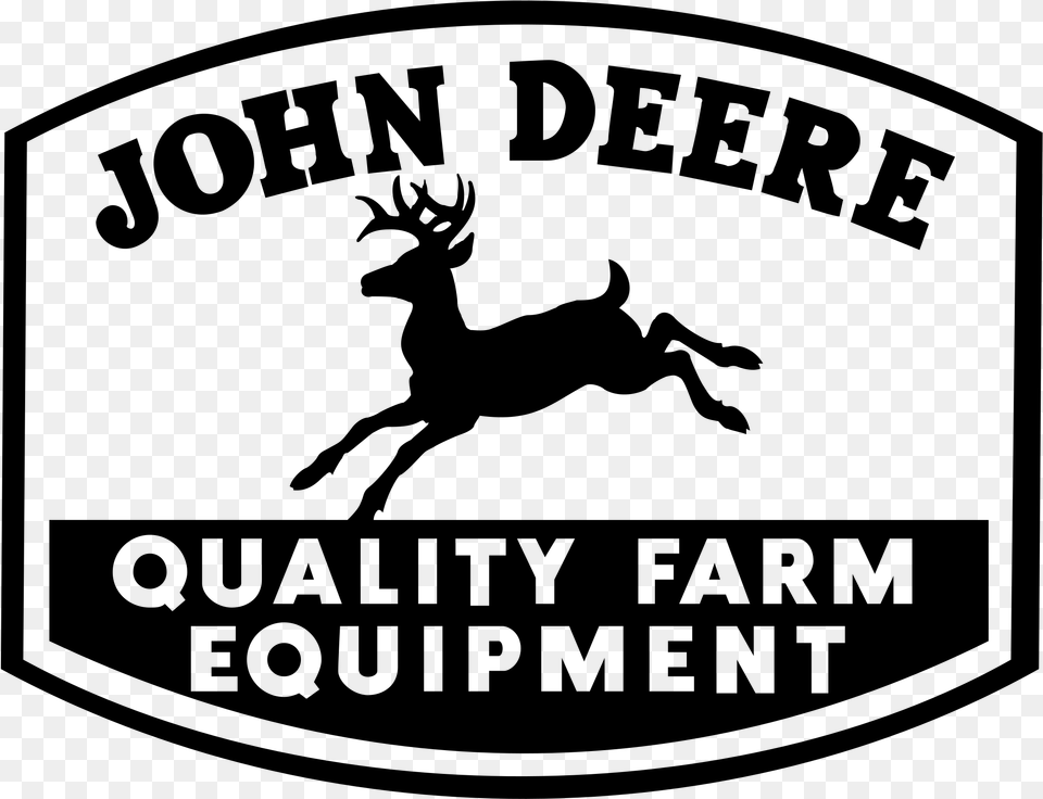 John Deere Logo, Gray Png