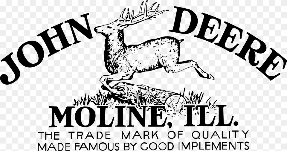 John Deere Moline Logo Transparent John Deere Logo Moline, Gray Png Image