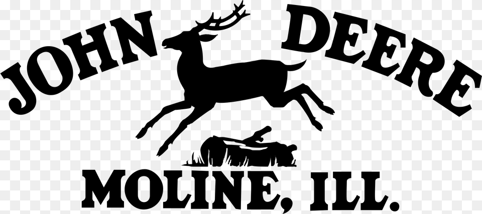 John Deere Moline Logo Transparent John Deere Logo Old, Gray Png