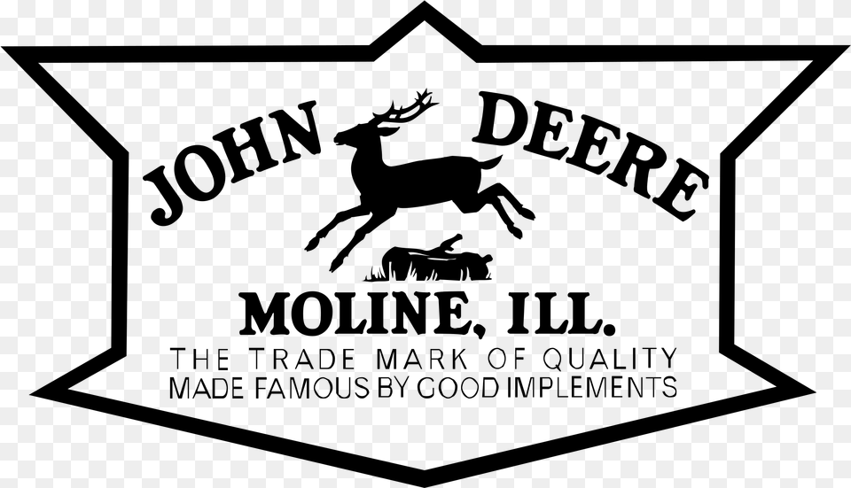 John Deere Moline Logo John Deere Moline Logo, Gray Free Transparent Png