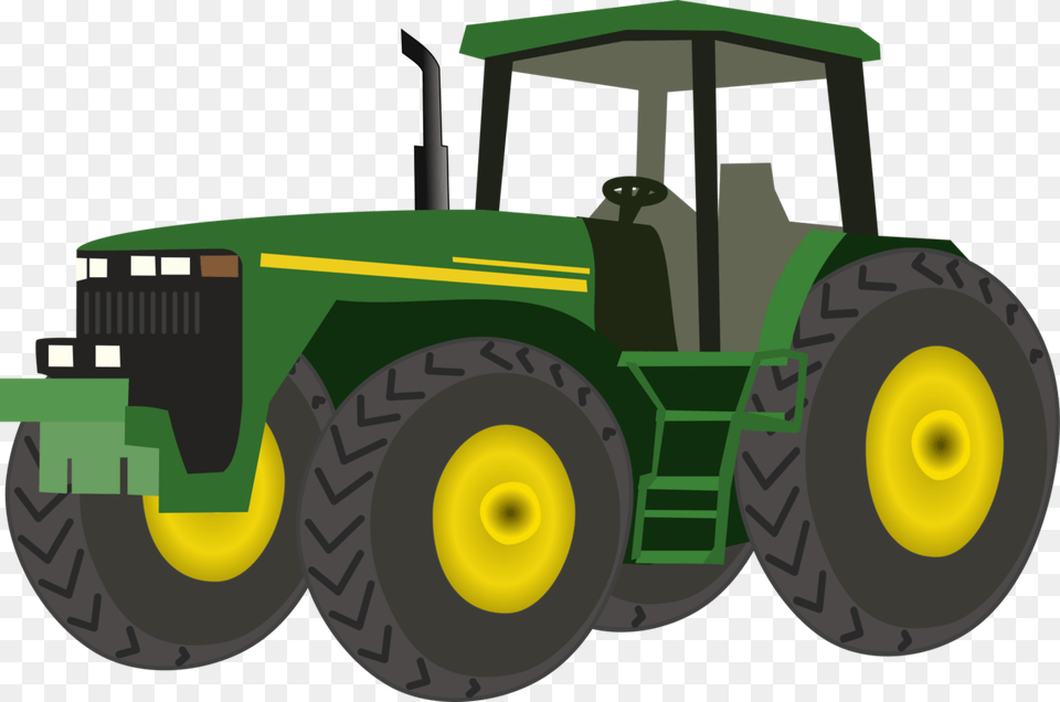 John Deere Tractor Agriculture Farm Download, Transportation, Vehicle, Bulldozer, Machine Png