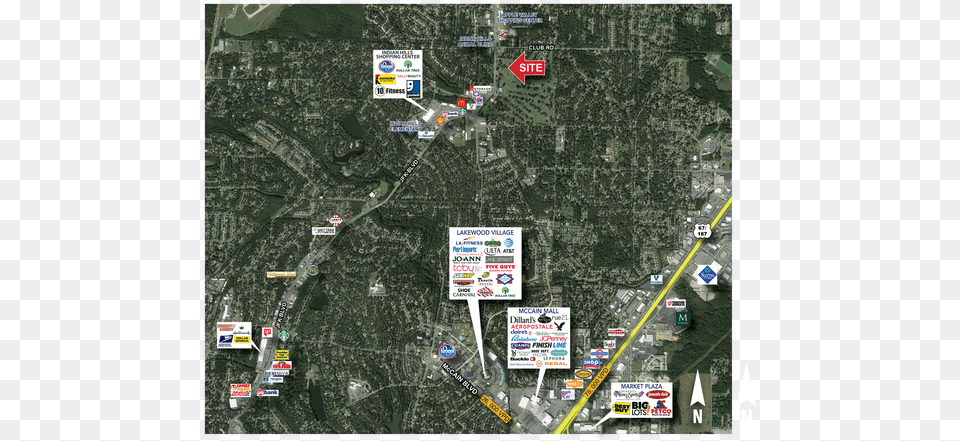 John F Kennedy Blvd And Club Rd Sherwood Ar For Sale Map, Intersection, Neighborhood, Road, Outdoors Free Png Download