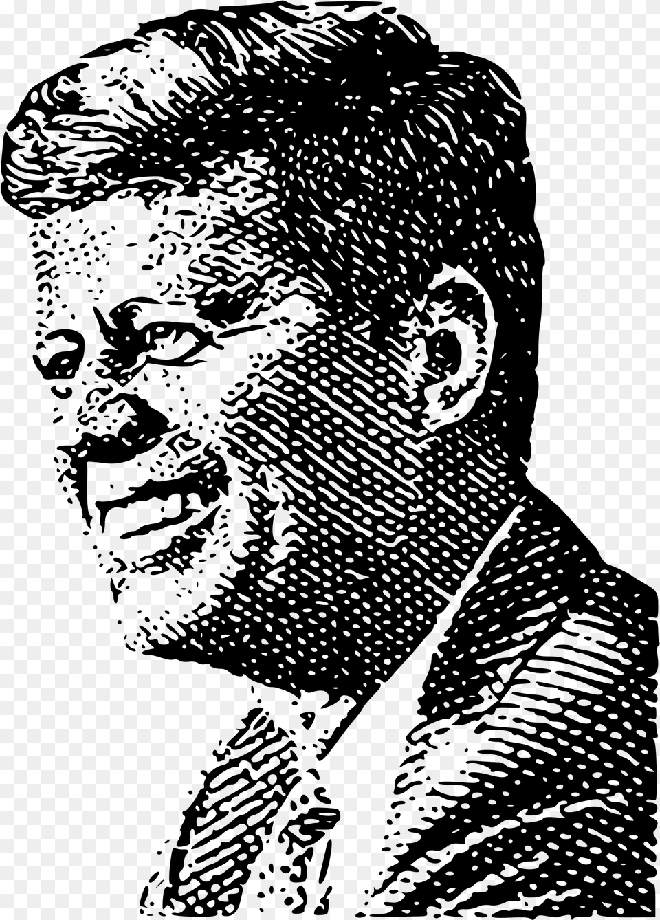 John F Kennedy Stamp, Gray Png Image