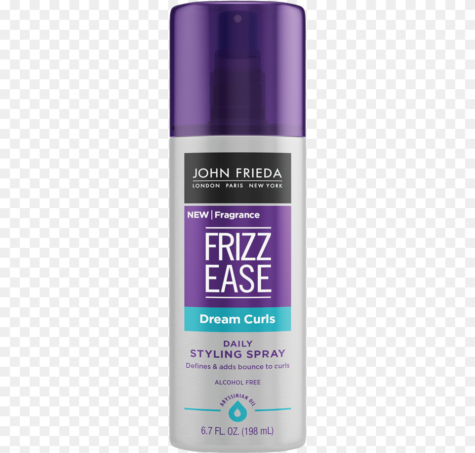 John Frieda Frizz Ease Dream Curls Daily Styling Spray John Frieda Frizz Ease Dream Curls, Cosmetics, Deodorant, Can, Tin Png