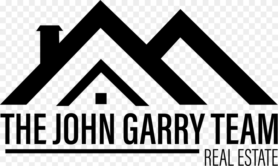 John Garry Team Logo Black Triangle, Gray Png Image