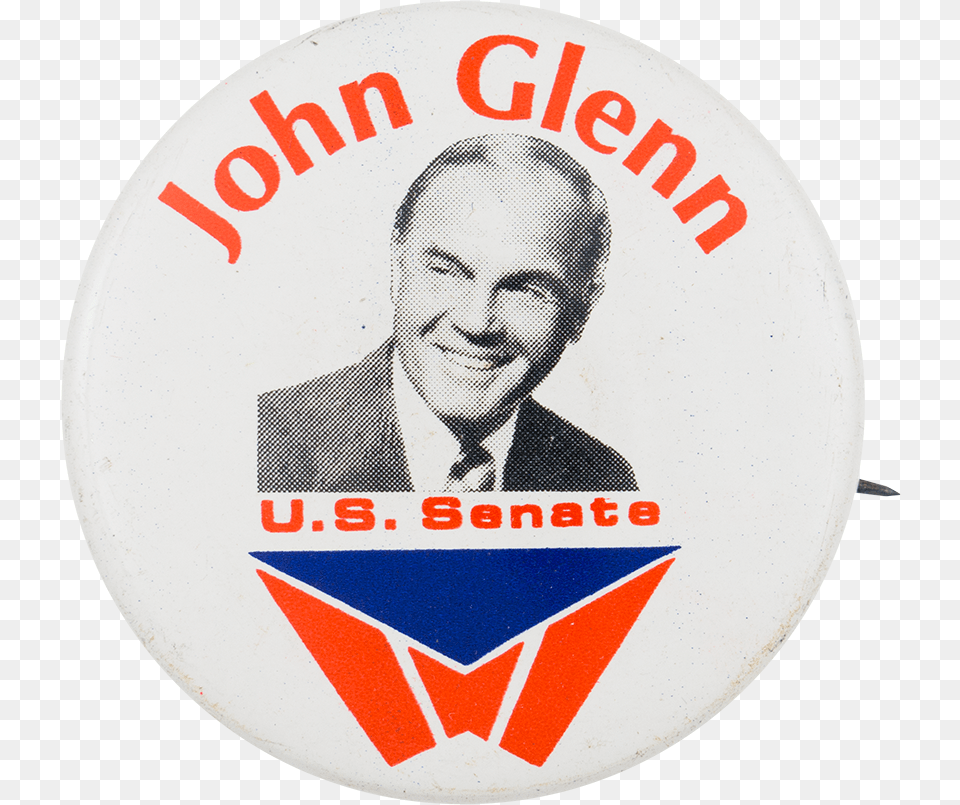 John Glenn U Wall Clock, Badge, Logo, Symbol, Adult Free Png Download