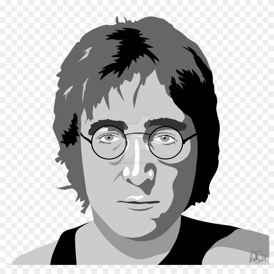 John Lennon, Photography, Portrait, Head, Person Png Image